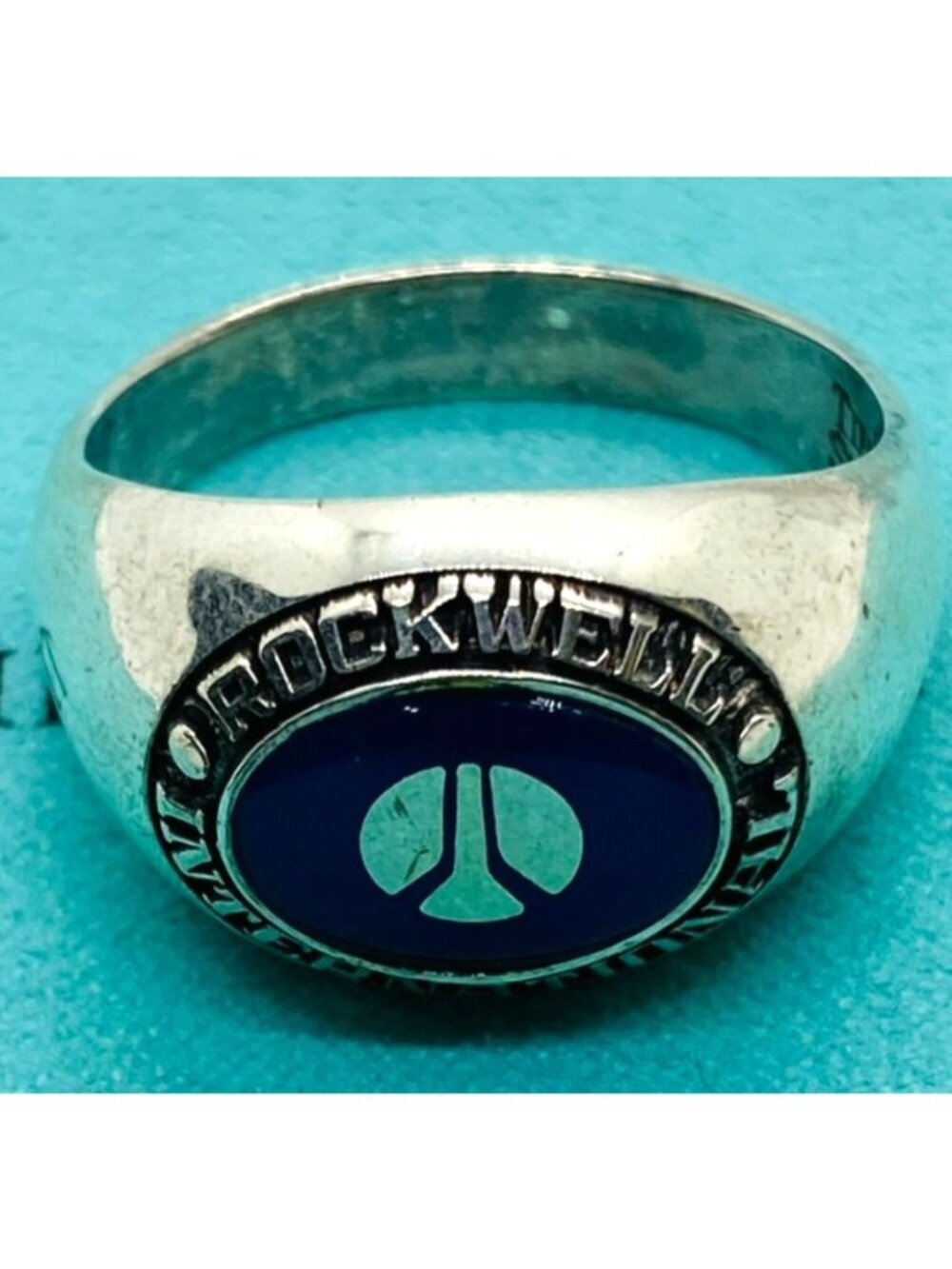 Tiffany & Co Sterling Silver 925 Rockwell International Ring Size 12